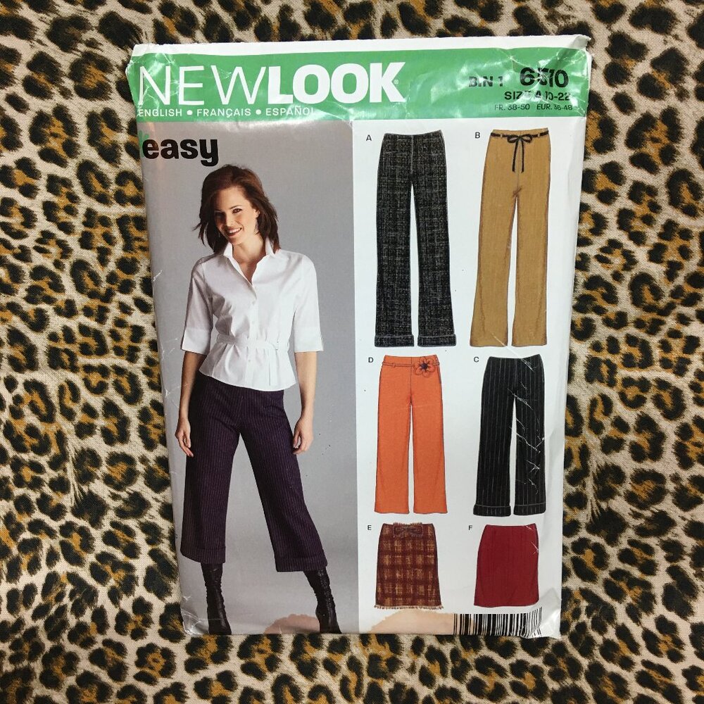 New Look 6510 Women's Pants & Skirt Patterns